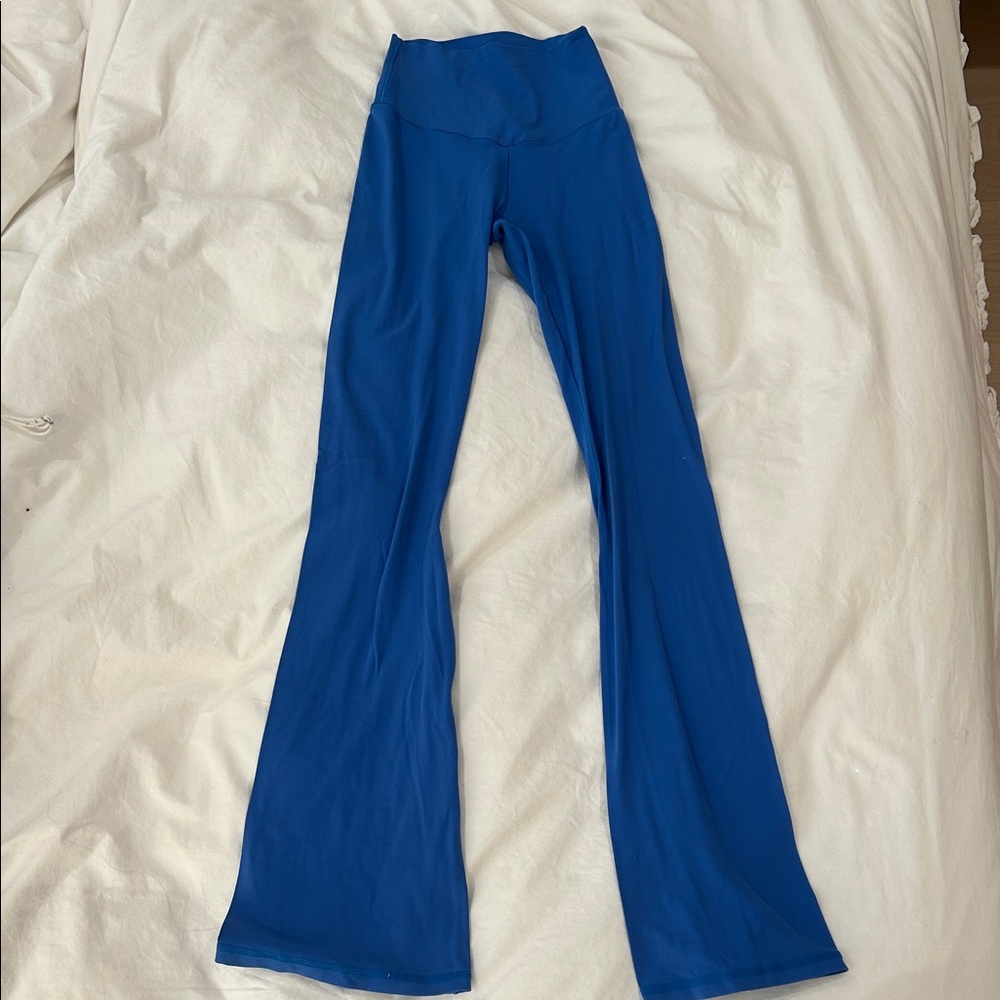 Aerie Women's Flare Pants in Bright Blue
